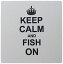 šۡ͢ʡ̤ѡ3dRose LLC 8 x 8 x 0.25 Inches Mouse Pad%% Keep Calm and Fish on Carry On Fishing Gifts For Fishermen Fisherman Fun Funny Humor Humo