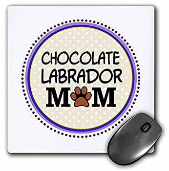 【中古】【輸入品・未使用】3dRose 8 x 8 x 0.25 Inches Mouse Pad%カンマ% Chocolate Labrador Dog Mo..