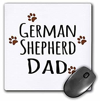 yÁzyAiEgpz3dRose German Shepherd Dog Dad - Alsatian - brown muddy paw prints - Mouse Pad%J}% 8 by 8 inches (mp_153912_1) [sAi]