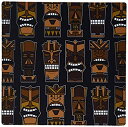 yÁzyAiEgpz3dRose LLC 8 x 8 x 0.25 Inches Mouse Pad%J}% Cute Tiki Mask Print Large - Brown on Black (mp_77485_1) [sAi]