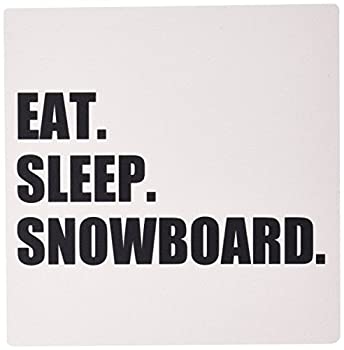 楽天スカイマーケットプラス【中古】【輸入品・未使用】3dRose LLC 8 X 8 X 0.25 Inches Mouse Pad Eat Sleep Snowboard Snowboarding Enthusiast Fun Snowboarder Sport （Mp_180442_1） [並行輸入品]