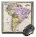 yÁzyAiEgpz3dRose LLC 8 x 8 x 0.25 Inches Mouse Pad%J}% Old South America Map (mp_50918_1) [sAi]
