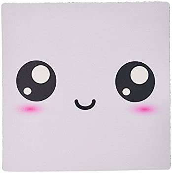 楽天スカイマーケットプラス【中古】【輸入品・未使用】3dRose LLC 8 x 8 x 0.25 Inches Mouse Pad％カンマ％ Lilac Purple Cute Smiley Square - Adorable and Kawaii Cartoony Smiling Face - Sweet Happy