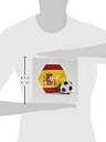 【中古】【輸入品・未使用】3dRose Spain Portugal Soccer Ball Mouse Pad%カンマ% 8' x 8' (mp_181916_1) [並行輸入品]