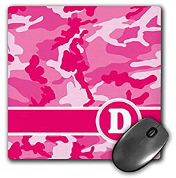 【中古】【輸入品・未使用】3dRose Cute Pink Camo Camouflage Letter D - Mouse Pad%カンマ% 8 by 8 inches (mp_165826_1) [並行輸入品]