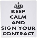 【中古】【輸入品・未使用】3dRose Sign Your Contract Keep Calm and Carry on Humor Humour Fun F...