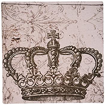 【中古】【輸入品・未使用】3dRose LLC 8 x 8 x 0.25 Inches Mouse Pad%カンマ% Vintage Bronze Crown (mp_110244_1) [並行輸入品]