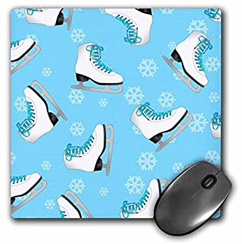 【中古】【輸入品・未使用】3dRose Figure Skating Skate and Snowflake Print Ice Blue Mouse Pad (mp_77478_1) [並行輸入品](2)