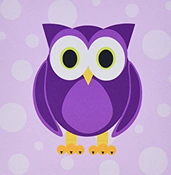 【中古】【輸入品・未使用】3dRose LLC 8 x 8 x 0.25 Inches Mouse Pad%カンマ% Cute Purple Owl (mp_13757_1) [並行輸入品]