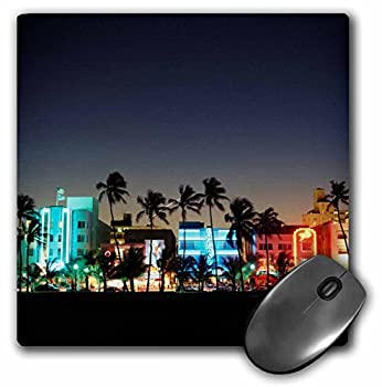 【中古】【輸入品・未使用】3dRose USA Florida Miami Beach Ocean Drive Art Deco Hotels At Dusk Mou..
