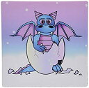 【中古】【輸入品・未使用】3dRose LLC 8 x 8 x 0.25 Inches Blue Baby Dragon in Cracked Egg Mouse Pad (mp_6091_1) [並行輸入品]