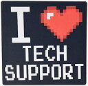 【中古】【輸入品・未使用】3dRose Geeky Old School Pixelated Pixels 8-Bit I Heart I Love Tech Support Mouse Pad (mp_118943_1) [並行輸入品]