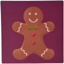 【中古】【輸入品 未使用】3dRose LLC 8 x 8 x 0.25 Inches Mouse Pad カンマ Deep Red Gingerbread Man Cookie (mp_42706_1) 並行輸入品