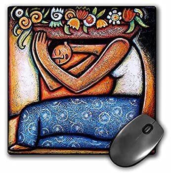 楽天スカイマーケットプラス【中古】【輸入品・未使用】3dRose LLC 8 x 8 x 0.25 Inches Flower Girl Mexican Art Colorful Mouse Pad （mp_21129_1） [並行輸入品]