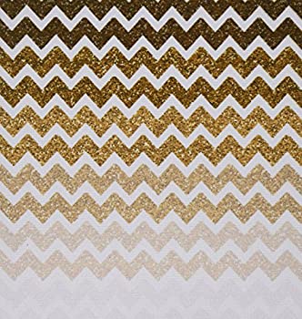 【中古】【輸入品・未使用】3drose Gold Hombre Chevron Image of Glitter - Mouse Pad [並行輸入品]