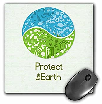 【中古】【輸入品・未使用】3drose Protect The Earth Earth Day World Environmental Design - Mouse Pad [並行輸入品]