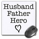 【中古】【輸入品 未使用】3dRose Husband Father Hero Mouse Pad (mp_173361_1) 並行輸入品