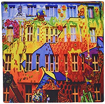 【中古】【輸入品・未使用】3dRose LLC 8 x 8 x 0.25 Inches Mouse Pad%カンマ% Graffiti Wall City Background Bright Colors of Reds%カンマ% Oranges%カンマ% Blues And Yellows (