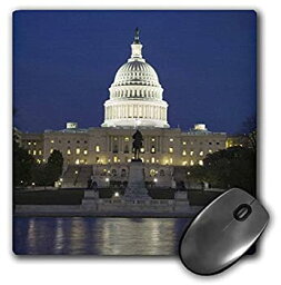 【中古】【輸入品・未使用】3dRose LLC 8 x 8 x 0.25 Inches Mouse Pad%カンマ% Washington D C Reflection of Capitol Building Jaynes Gallery (mp_88979_1) [並行輸入品]