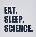 【中古】【輸入品・未使用】3drose Eat Sleep Science - Fun Gift for Scientific Scientist - Blac...