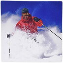 【中古】【輸入品・未使用】3dRose LLC 8 x 8 x 0.25 Inches Mouse Pad%カンマ% Man Skiing Santa Fe Ski New Mexico Lee Klopfer (mp_92859_1) [並行輸入品]