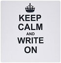 yÁzyAiEgpz3dRose LLC 8 x 8 x 0.25 Inches Mouse Pad%J}% Keep Calm and Write on Carry On Writing Author Phd Thesis Writer Gifts Fun Funny Humor Hu