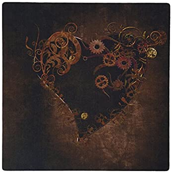 【中古】【輸入品・未使用】3dRose Decorated Brown Steam Punk Heart Mouse Pad (mp_172232_1) [並行輸入品]