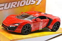 【中古】【輸入品・未使用】ジャダトイズ(jada toys) JADATOYS 1:24SCALE FAST & FURIOUS 7 LYKAN HYPER SPORT(RED) ジェイダトイズ 1:24スケール 「ワイルドスピード スカ