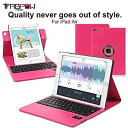 yÁzyAiEgpziPad Air Keyboard Case%J}% TabPow 360 Rotating Case Series - Hot Pink Classic Folio PU Leather Case Cover with Detachable Bluetooth Ke