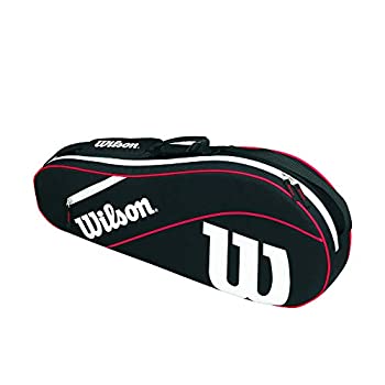 【中古】【輸入品・未使用】Wilson Advantage III Tripleテニスバッグ、ブラック/ホワイト