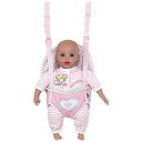 Adora GiggleTime 38cm Girl Vinyl Weighted Soft Body Toy Play Baby Doll with Laughing Giggles and Harnessed Wrap Carrier Holder for Chil