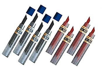 【中古】【輸入品・未使用】Pentel Leadリフィル0.5?MMレッド( 4pcs。)+ブルー( 4pcs。)、12?Leads per Tube