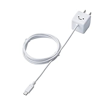 【中古】【輸入品・未使用】エレコム スマホ用AC充電器/microUSB/CUBE/直/1.5m/WH
