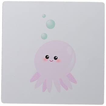 【中古】【輸入品・未使用】3Drose LLC 8 X 8 X 0.25 Inches Mouse Pad%カンマ% Cute Pink Octopus Car..