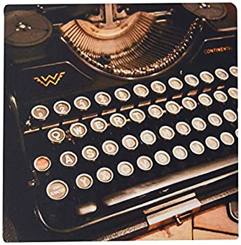 3dRose LLC 8 x 8 x 0.25 Inches Mouse Pad%カンマ% Continental Typewriter (mp_29072_1) 