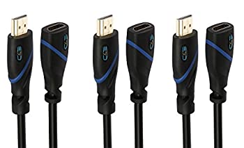 【中古】【輸入品・未使用】C&E CNE526157 High-Speed HDMI Extension Cable Male%カンマ% Female%カンマ% 12'%カンマ% Pack of 3 [並行輸入品]