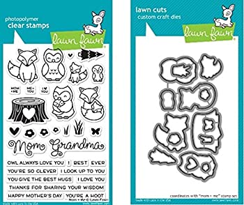 【中古】【輸入品・未使用】Lawn Fawn Mom + Me Clear Stamp and Die Set - Includes One Each of L...