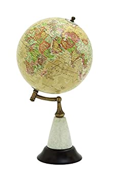 【中古】【輸入品・未使用】[デコ 79]Deco 79 Wood Metal Marble Globe%カンマ% 8 x 16 94454 [並行輸入品]