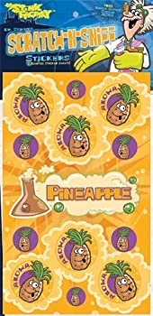 【中古】【輸入品・未使用】Dr Stinky's PINEAPPLE Scratch-n-Sniff Stickers%カンマ% 2 sheets 4 x 6 3/4%カンマ% 26 stickers by JFL [並行輸入品]