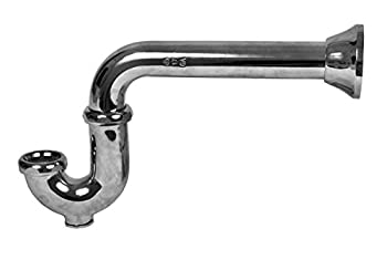 Dearborn Brass 510-1 Semi-Cast 1-1/4-Inch P-Trap with Cleanout and Deep Flange%カンマ% Small 