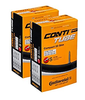 【中古】【輸入品・未使用】Continental 42mm Prestaバルブチューブ（2パック、700 x 25-32cc）