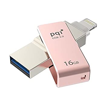 【中古】【輸入品・未使用】iConnect Mini [Apple MFi] 16 GB Mobile Flash Drive w/ Lightning Connector for iPhones iPads Mac & PC USB 3.0 (Rose Gold) [並行輸入品]