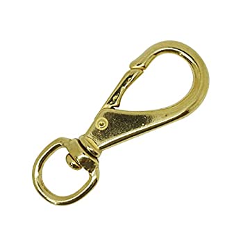 【中古】【輸入品・未使用】Scuba Choice 4.4 Brass Swivel Eye Snap Hook Clip #3%カンマ% 13.3mm Opening by Scuba Choice
