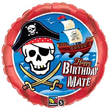 šۡ͢ʡ̤ѡPIONEER BALLOON COMPANY B'day Mate Pirate Ship Foil Pack%% 18'%% Multicolor [¹͢]