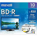 【中古】【輸入品・未使用】maxell 録画用 BD-R 標準130分 4倍速 ワイドプリンタブルホワイト 10枚パック BRV25WPE.10S