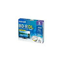 【中古】【輸入品・未使用】maxell 録画用 BD-R DL 標準260分 4倍速 ワイドプリンタブルホワイト 5枚パック BRV50WPE.5S