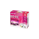 【中古】【輸入品・未使用】maxell 録画用 BD-RE 標準130分 2倍速 ワイドプリンタブルホワイト 10枚パック BEV25WPE.10S