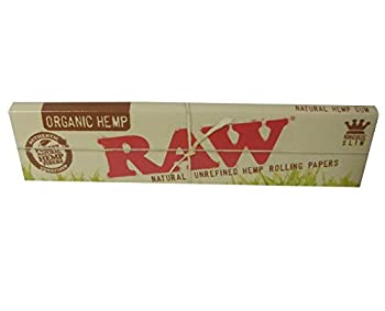 【中古】【輸入品・未使用】RAW natural unrefined hemp rolling papers KINGSIZE SLIM ロウ オーガニックヘンプペーパー キングサイズスリム タバコペーパー 巻紙 [並行輸