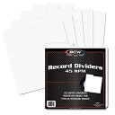 【中古】【輸入品・未使用】25?BCWレコードディバイダー45?rpm???ホワイト