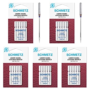 šۡ͢ʡ̤ѡ25 Schmetz Leather Sewing Machine Needles 130/705H LL 15x2NTW Size 100/16 by Schmetz